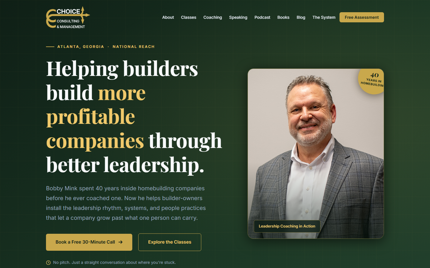 Choice Consulting website