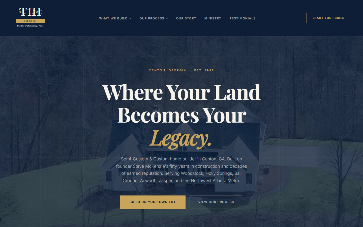 TIH Homes website